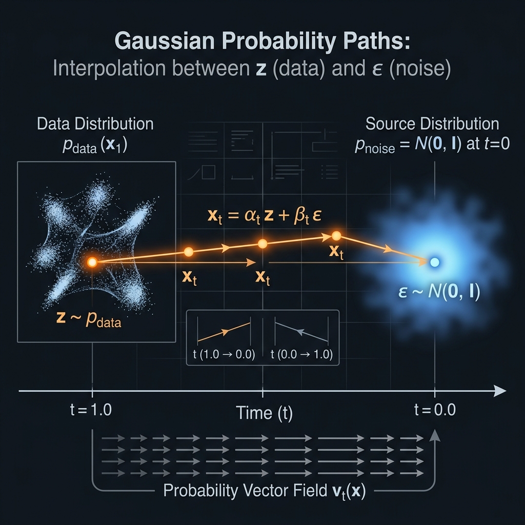Gaussian Probability Paths